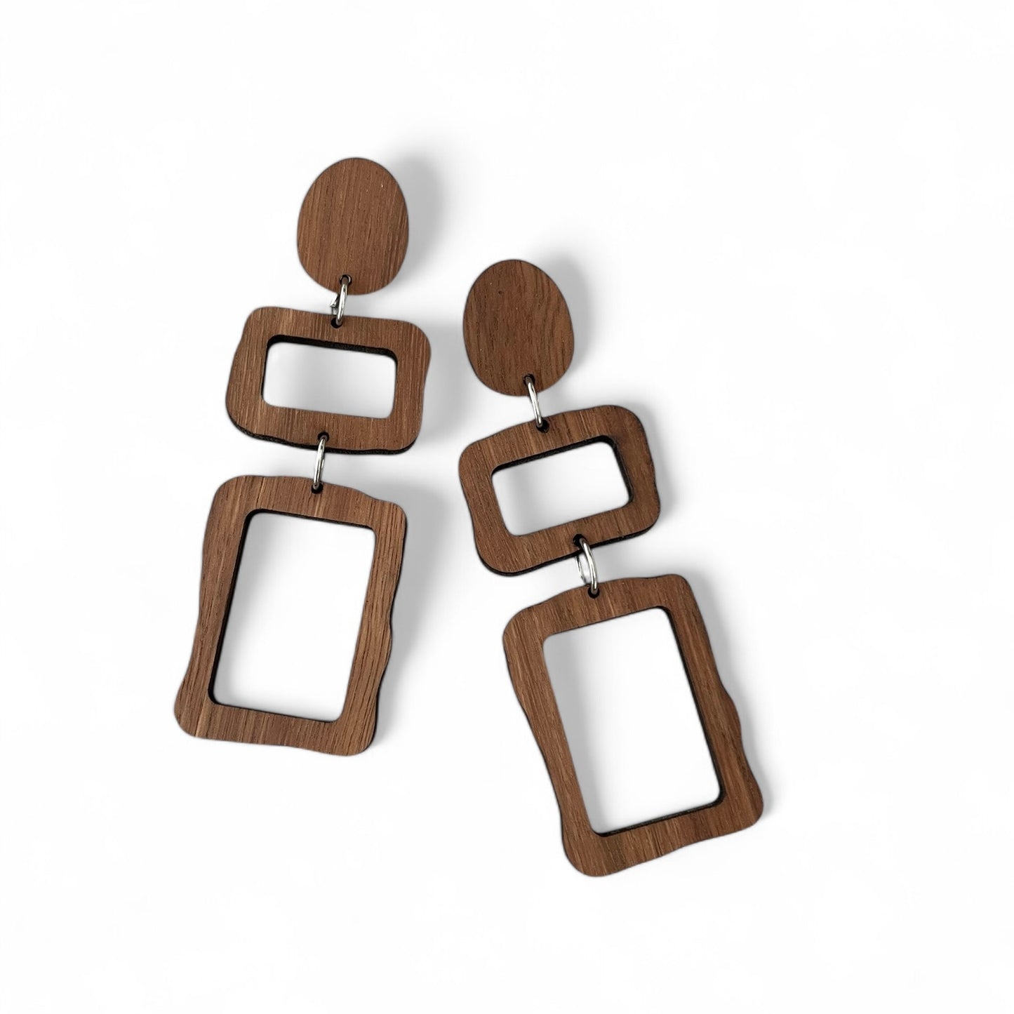 Wooden Statement Earrings
