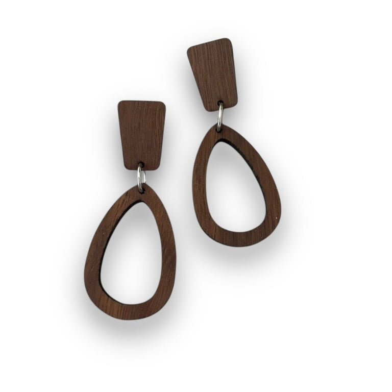 Wooden Dangle Earrings