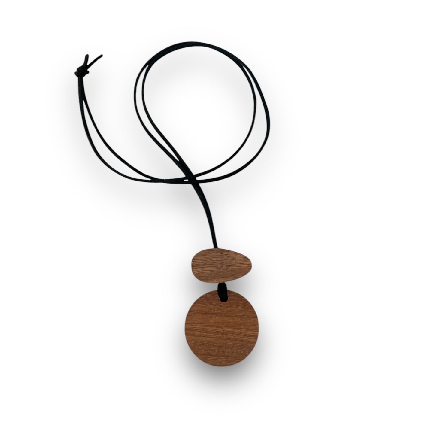 Blackbutt timber Circle Pendant Necklace