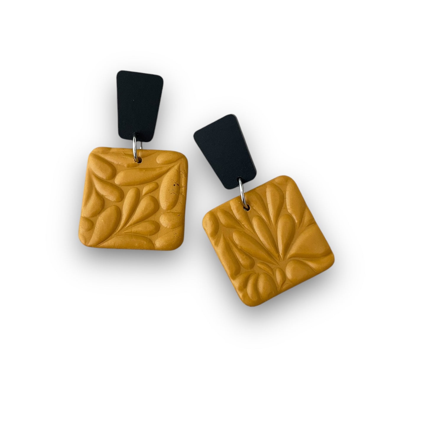 Mustard Statement Earrings