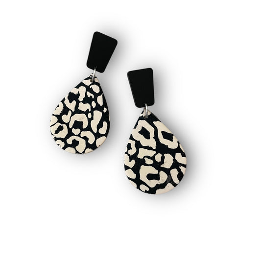 Leopard Print Statement Earrings