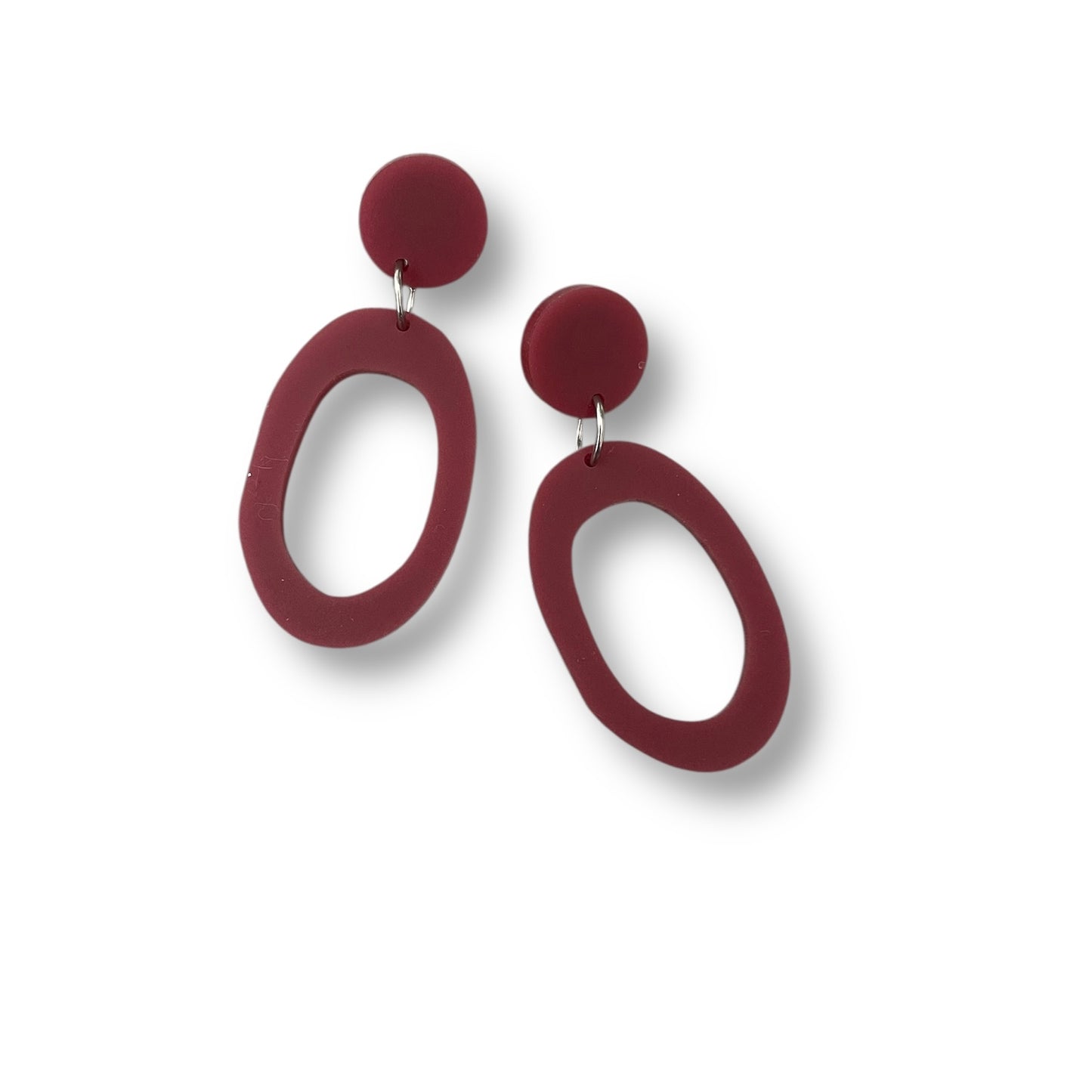 Cherry Red Acrylic Earrings