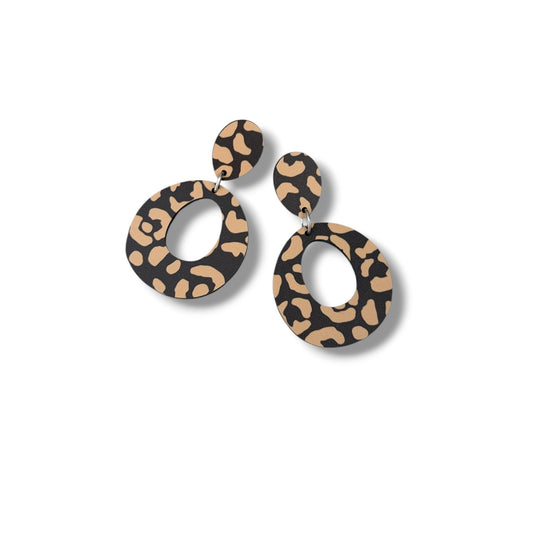 Acrylic Animal Print Earrings